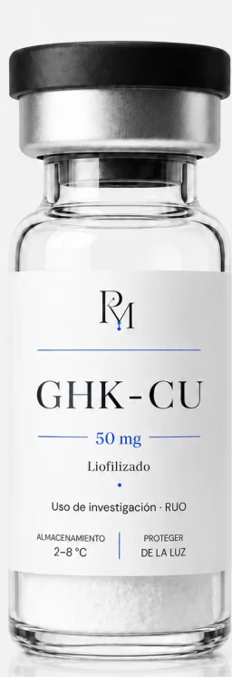 Vial de GHK-Cu liofilizado · México