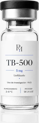 Vial de TB-500 liofilizado · México